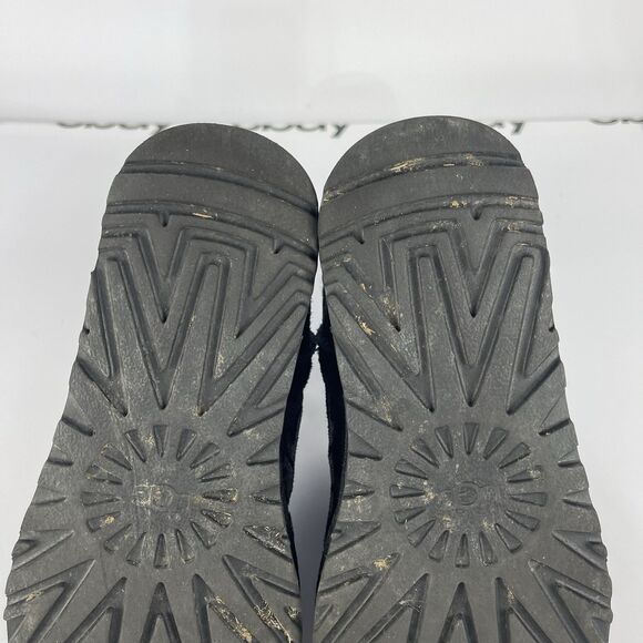 UGG‎ Mini Street Sparkle Graffiti Black Womens Boot Size 6 - Picture 10 of 12